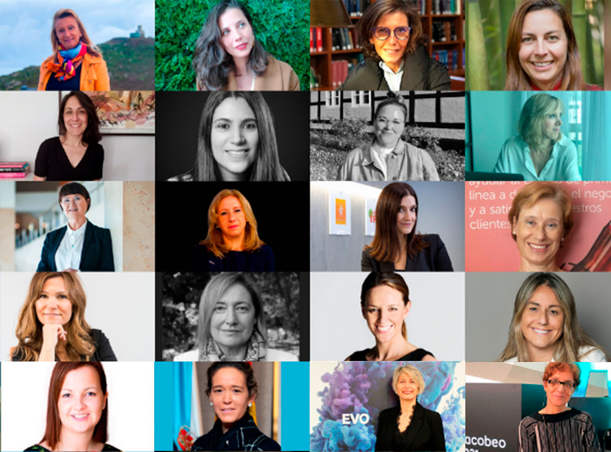 Mosaico de las mujeres más influyentes en la comunicación en Galicia